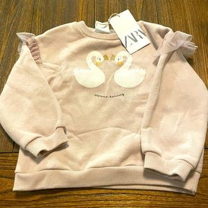 Zara Swan Dancing Sweater